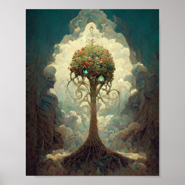 Poster d'art de l'arbre enchanté 2 Imaginaires (Devant)