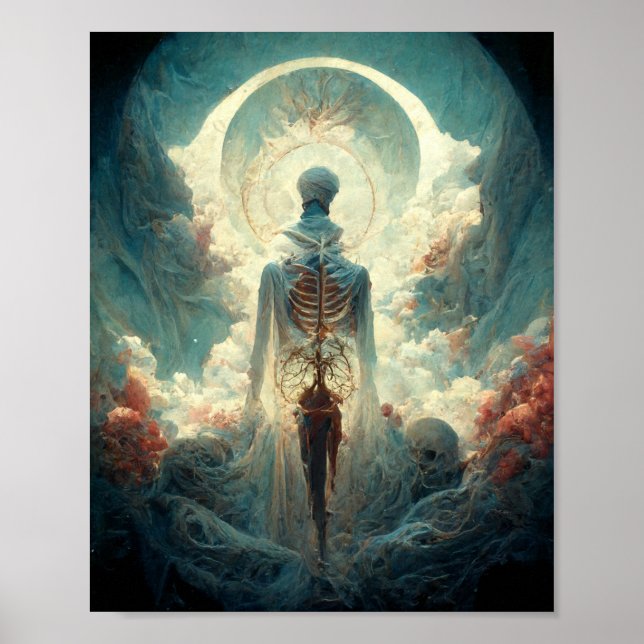 Poster d'art de l'Imaginaire noir mort-vivant ress (Devant)
