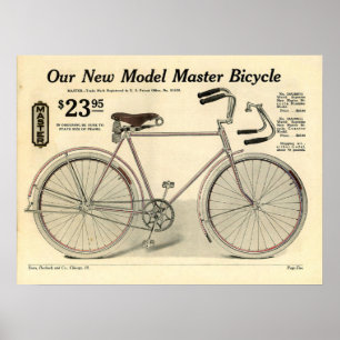 Poster d'art de Master Bicycle et Sears Vintage 19
