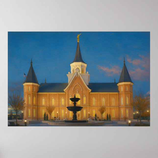 Poster d'art de Provo City Centre Temple Painting™ (Devant)
