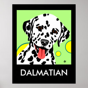 Poster d'art de race dalmate