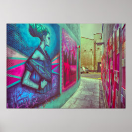 Poster d'art de rue en Irlande vintage