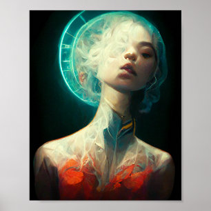 Poster d'art de science-fiction Halo Imaginaire