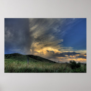 Poster d'art des nuages Extraordinaires sur les co