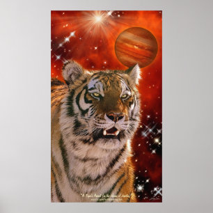Poster d'art d'Imaginaire Amur Tiger et Jupiter