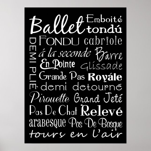 Poster d'art du métro Ballet (Devant)
