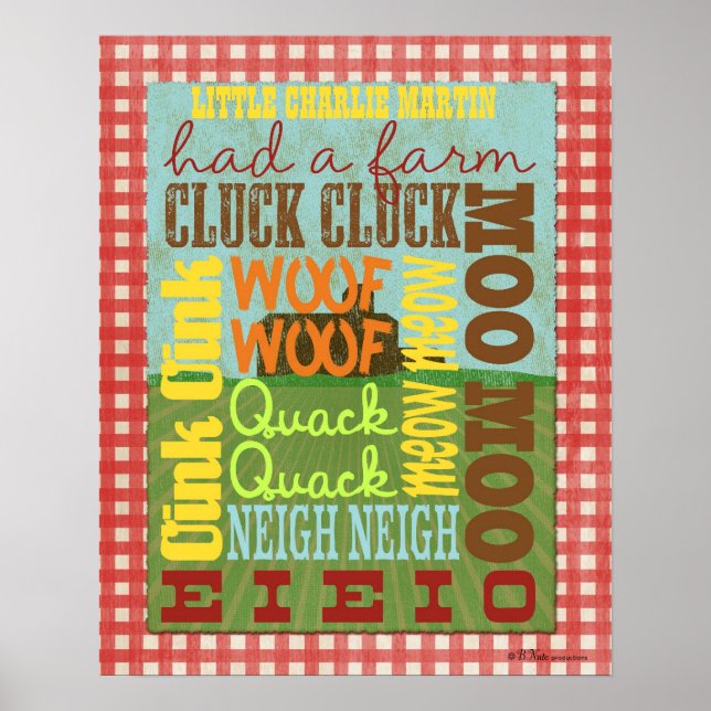 Poster d'art du métro de la ferme - Le vieux MacDo (Devant)