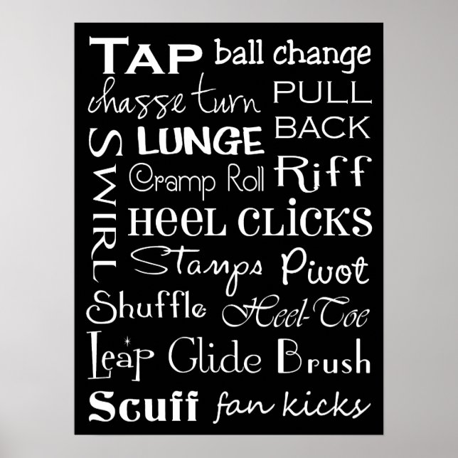 Poster d'art du métro Tap Dance (Devant)