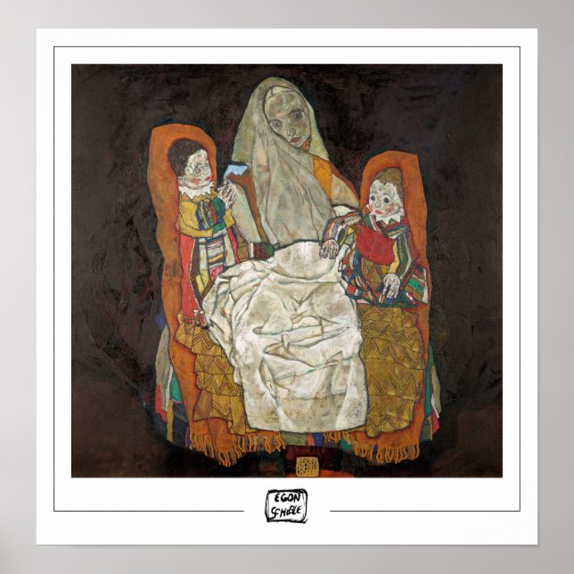 Poster d'art Egon Schiele Zedign #13-3 (Devant)