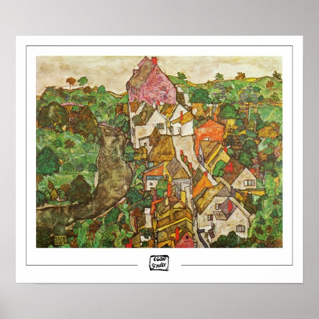 Poster d'art Egon Schiele Zedign #16-3 (Devant)