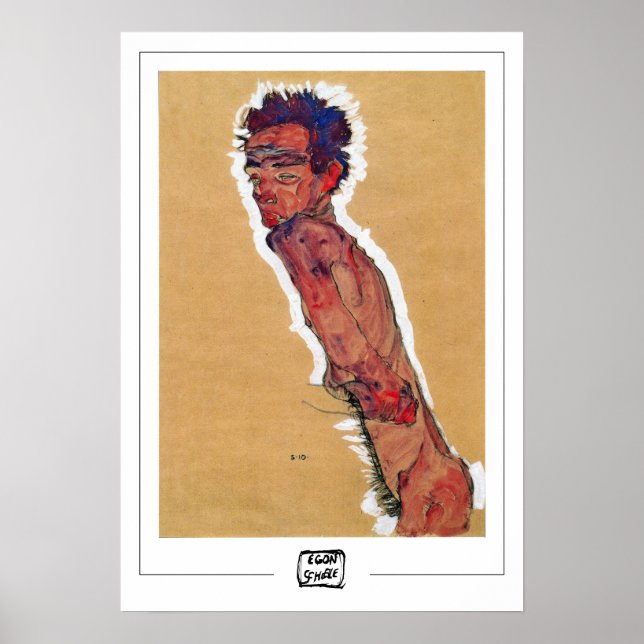 Poster d'art Egon Schiele Zedign #286 (Devant)