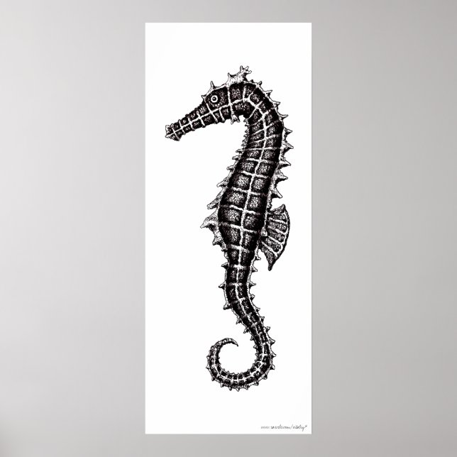 Poster d'art en dessin noir et blanc (Devant)