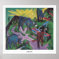 Poster d'art Ernst Ludwig Kirchner Zedign #6