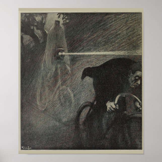 Poster d'art et de pilote de cyclisme Vintage 1898 (Devant)