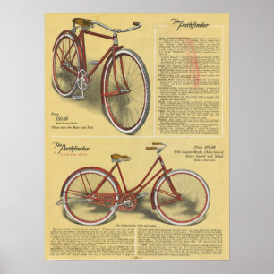 Poster d'art et de vélo Pathfinder Vintage 1923