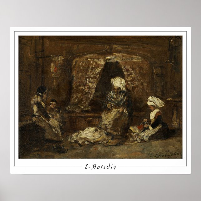 Poster d'art Eugène Boudin Zedign #19-2 (Devant)