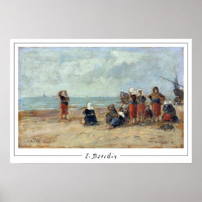 Poster d'art Eugène Boudin Zedign #494-2 (Devant)