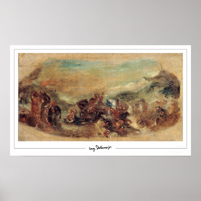 Poster d'art Eugène Delacroix Zedign #517 (Devant)