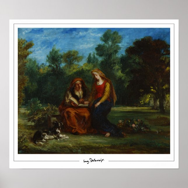 Poster d'art Eugène Delacroix Zedign #627 (Devant)