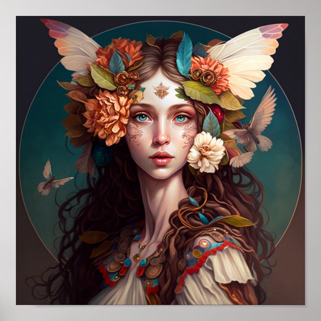 Poster d'art Fairy Girl Imaginaire (Devant)