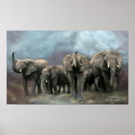 Poster d'art familial sauvage/Imprimer