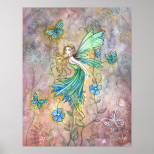 Poster d'Art Fée Jardin enchanté