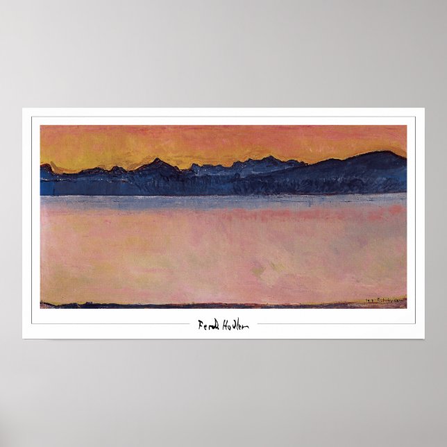 Poster d'art Ferdinand Hodler Zedign #104 (Devant)