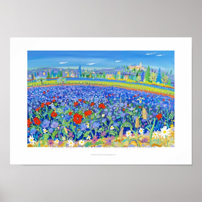 Poster d'art : Fleurs pour Miel, Provence. Cairann (Devant)