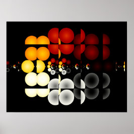 Poster d'art fractal Illusion géométrique