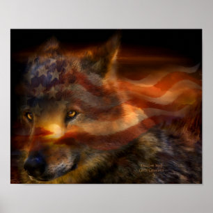 Poster d'art Freedom Wolf/Imprimer