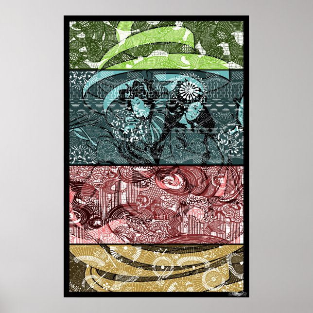 Poster d'art Geisha (Devant)