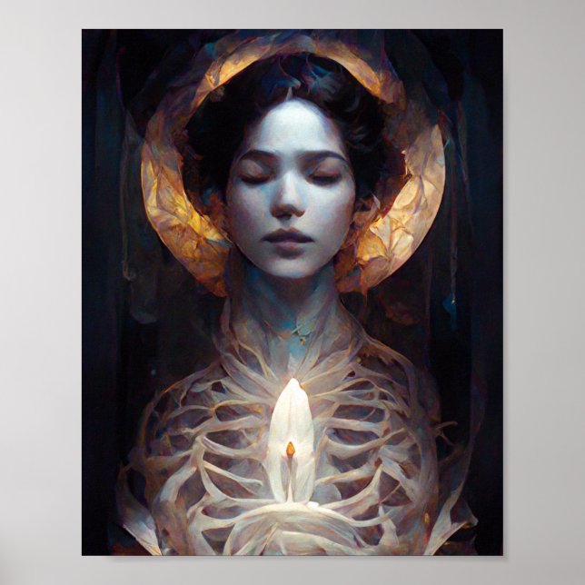 Poster d'art gothique Sci-Fi Imaginaire foncé du S (Devant)