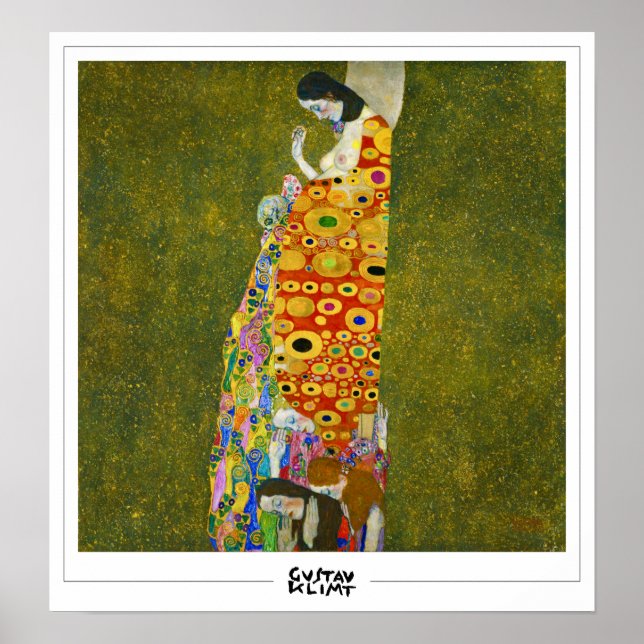 Poster d'art Gustav Klimt Zedign #4 (Devant)