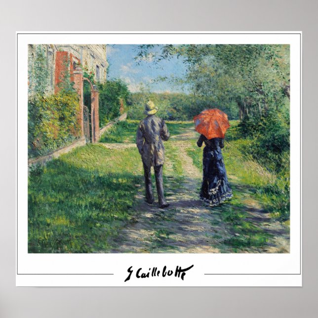 Poster d'art Gustave Caillebotte Zedign #14 (Devant)