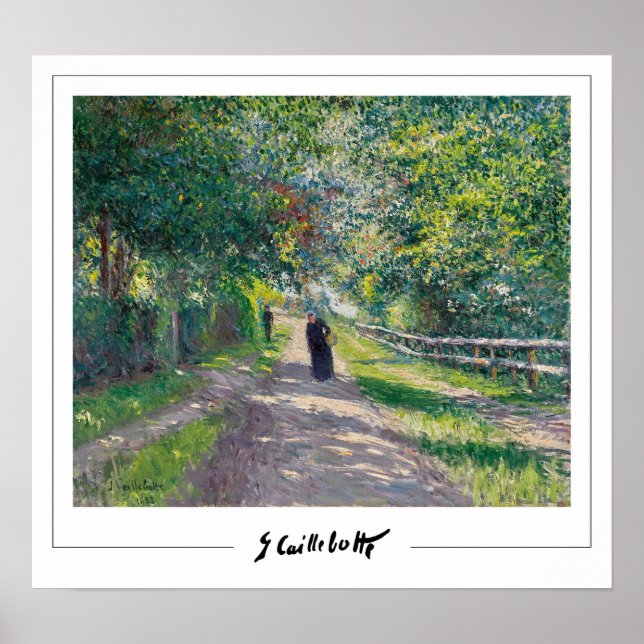 Poster d'art Gustave Caillebotte Zedign #3 (Devant)