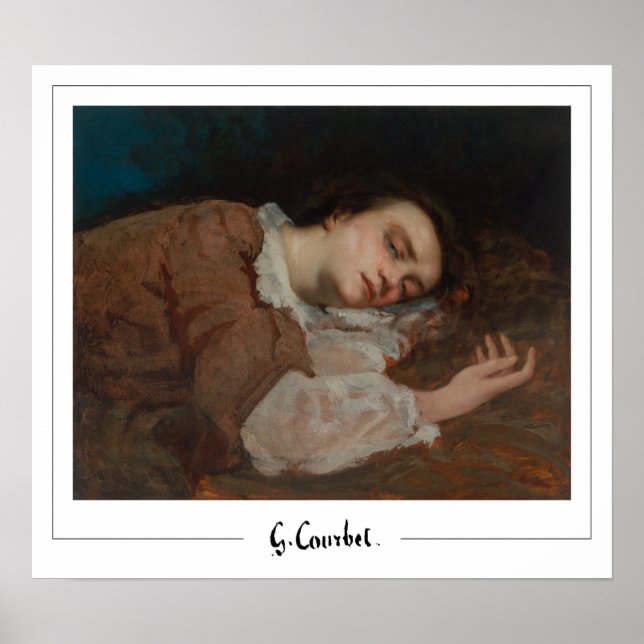 Poster d'art Gustave Courbet Zedign #18-2 (Devant)