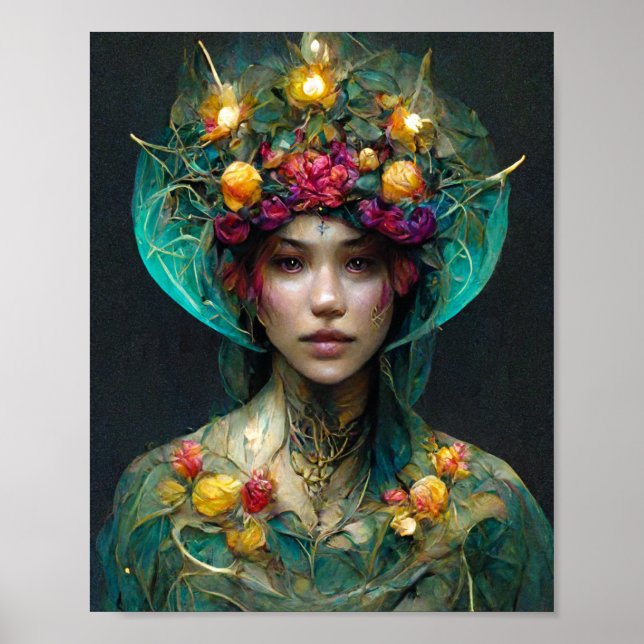 Poster d'Art Imaginaire Garden Elf (Devant)