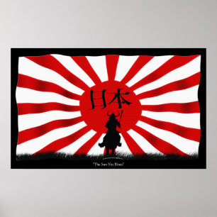 Poster d'art JAPONAIS Samurai Guerrier