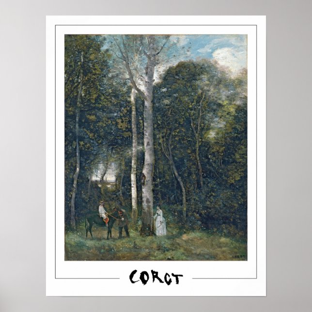 Poster d'art Jean-Baptiste-Camille Corot Zedign #1 (Devant)