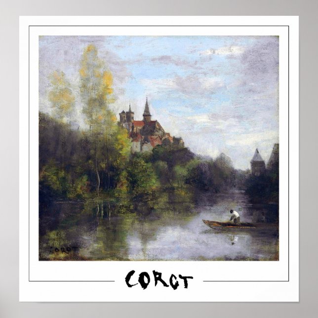 Poster d'art Jean-Baptiste-Camille Corot Zedign #1 (Devant)