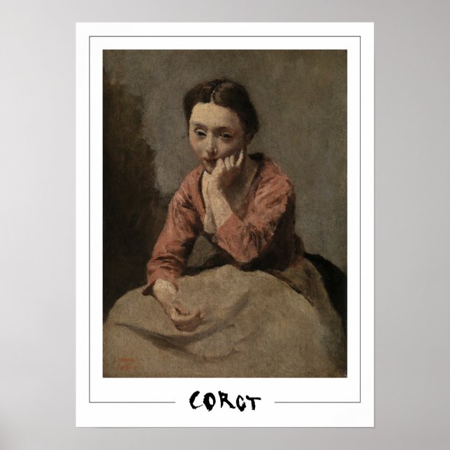 Poster d'art Jean-Baptiste-Camille Corot Zedign #2 (Devant)