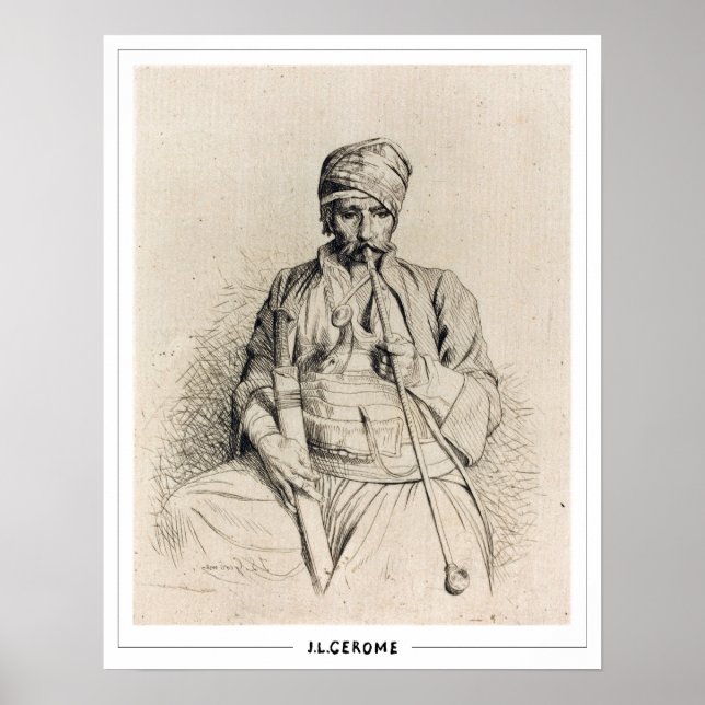 Poster d'art Jean-Léon Gérôme Zedign #345 (Devant)