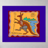 Poster d'art Kangaroo X-ray