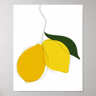 Poster d'art Lemon Line