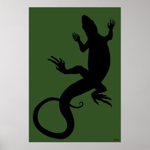 Poster d'art Lizard Poster d'art Reptile Imprimés
