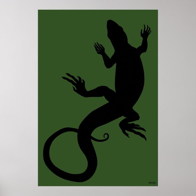 Poster d'art Lizard Poster d'art Reptile Imprimés  (Devant)