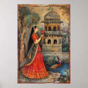 Poster d'art moghol exquis - AR 23