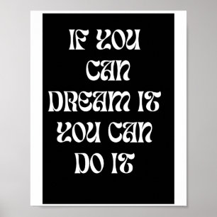 Poster d'art Motivation noir et blanc Amsterdam