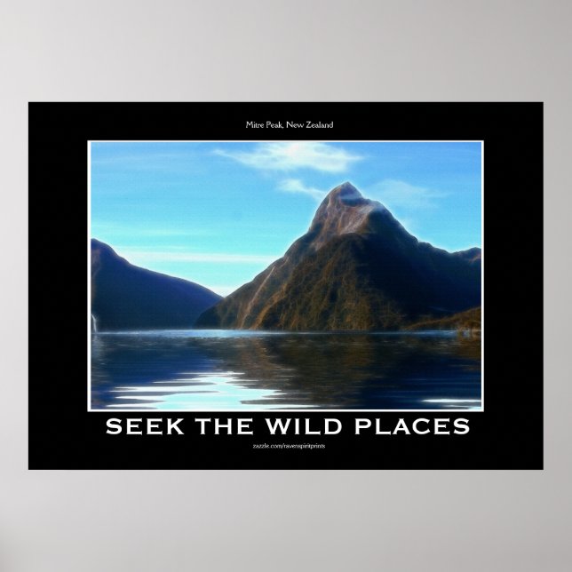 Poster d'art Motivation Pittoresque de NZ Miter Pe (Devant)