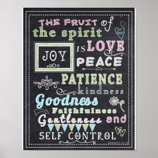 Poster D'Art Mur - Fruit Of The Spirit, Tableau De